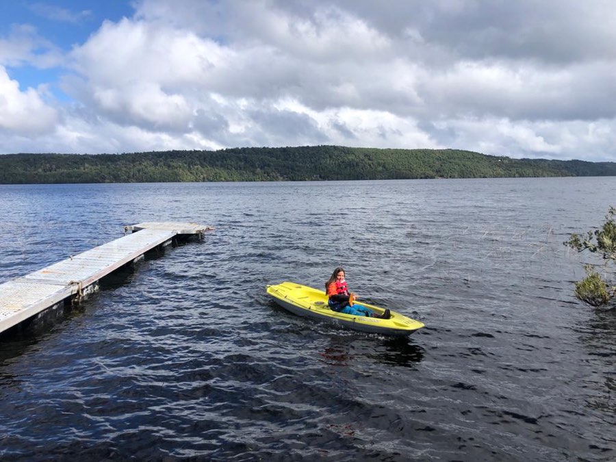 Kayak en el Lago Tarahuín